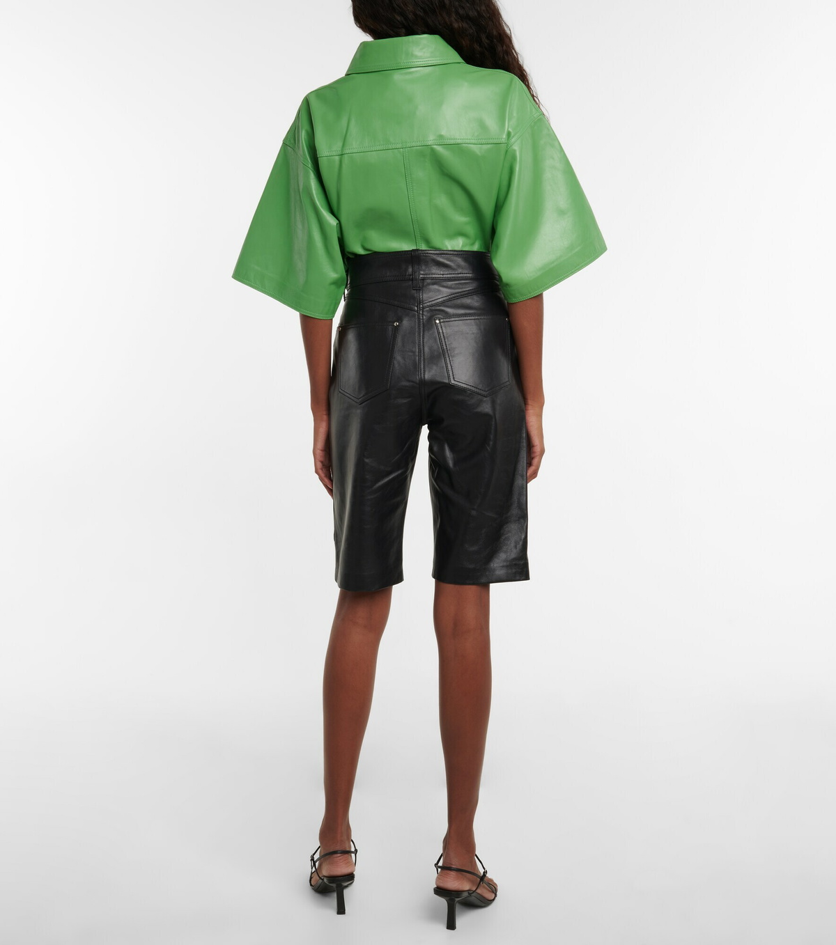 Stand Studio - Harriet leather shorts