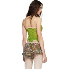 Valentino Green Lace Tank Top