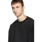Unravel Black Oversized Crewneck Sweatshirt