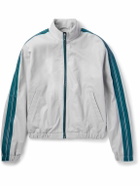Marni - Striped Leather Track Jacket - Gray