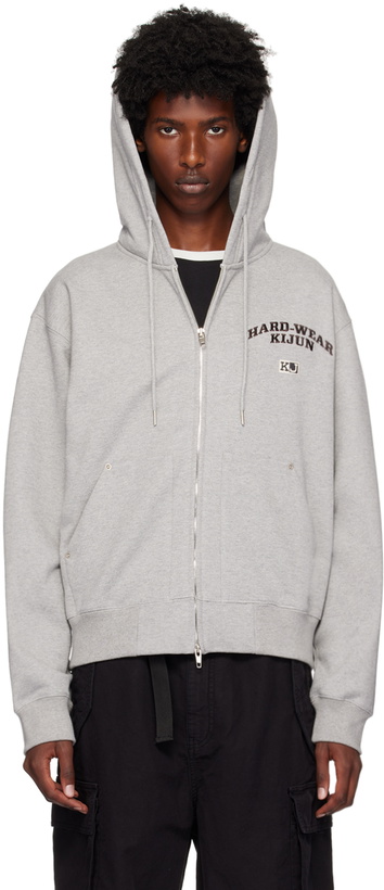 Photo: Kijun Gray Rivet Zip Hoodie