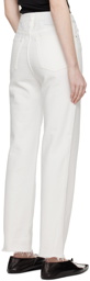 TOTEME White Classic Cut Jeans