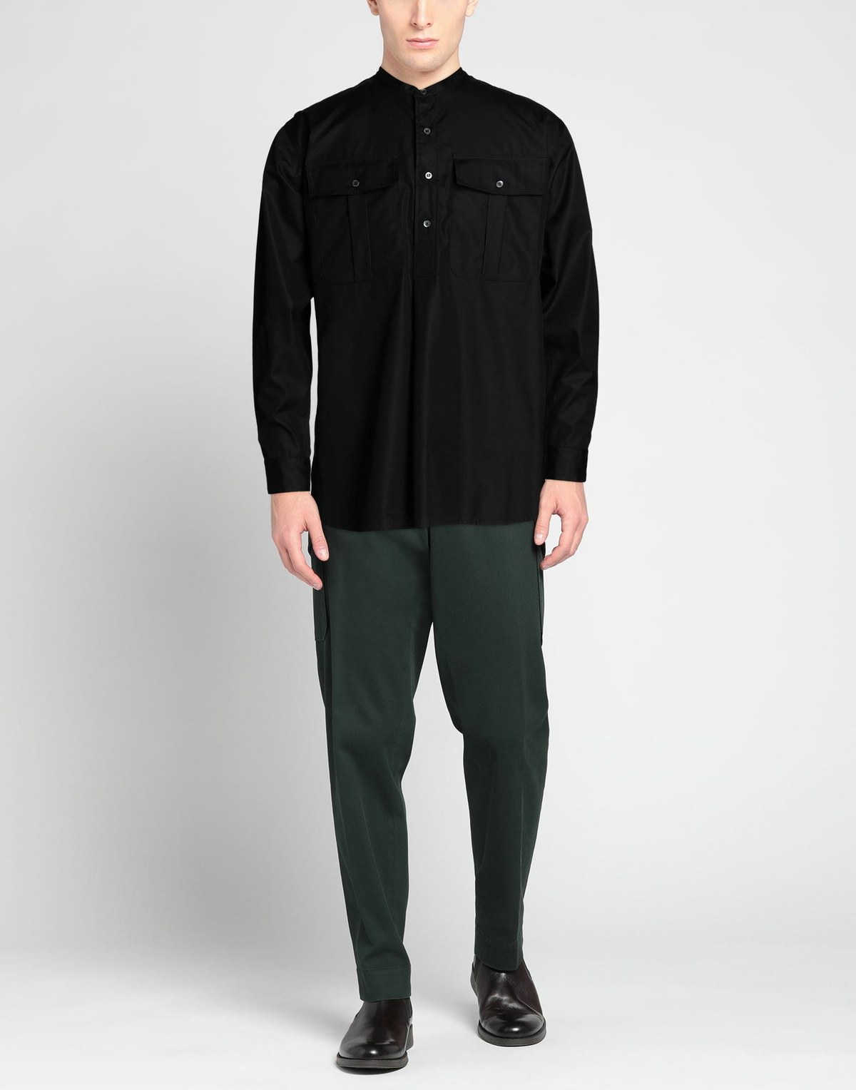 Aspesi Mens Shirt in Black