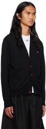 Vivienne Westwood Black Embroidered Man Cardigan