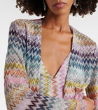 Missoni Zig Zag metallic knit cardigan