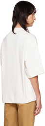 Jil Sander Off-White Embroidered Sweatshirt