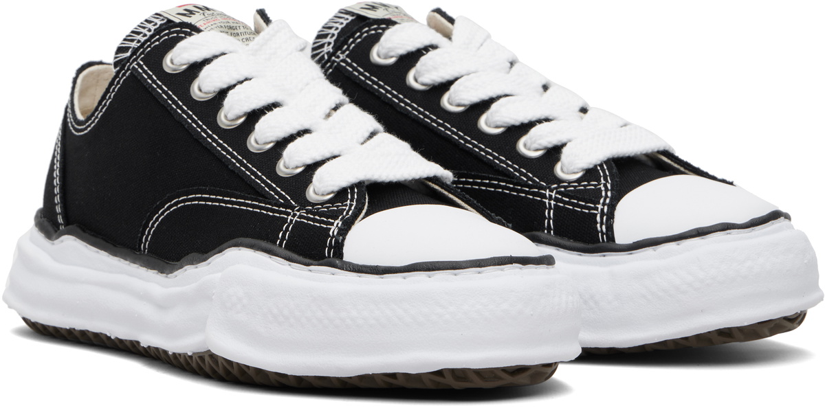 Maison MIHARA YASUHIRO Black Peterson OG Sole Canvas Low-Top Sneakers