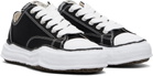 Maison MIHARA YASUHIRO Black Peterson OG Sole Canvas Low-Top Sneakers
