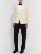 Paul Smith - Cream Soho Slim-Fit Satin-Trimmed Velvet Tuxedo Jacket - Neutrals