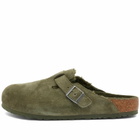Birkenstock Boston Shearling Clog - Thyme Suede