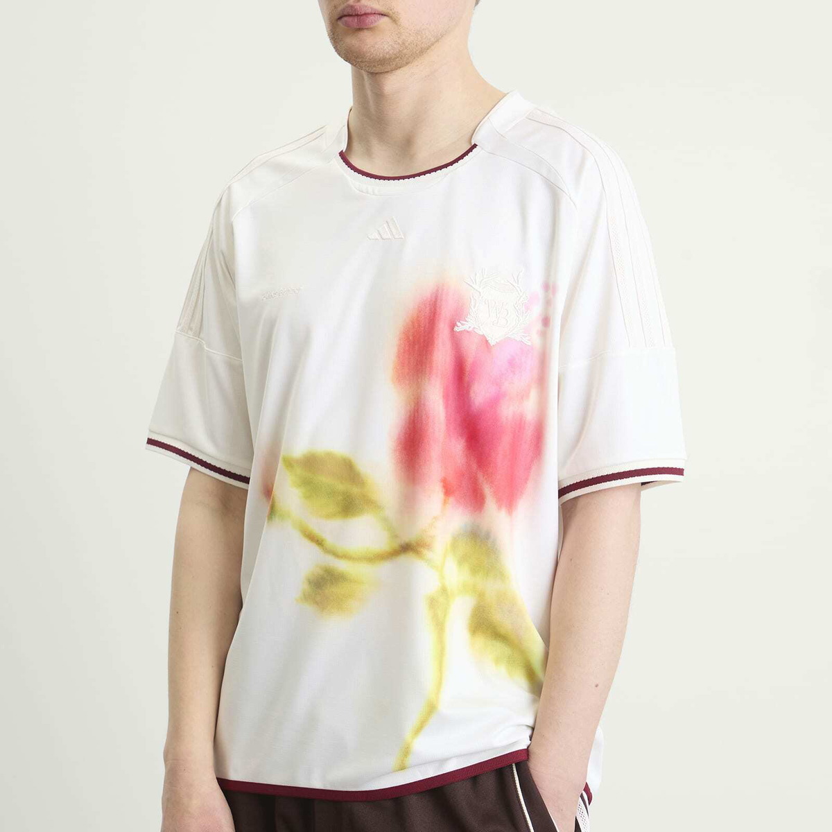 Adidas Men's x Wales Bonner Football Jersey in Chalk White