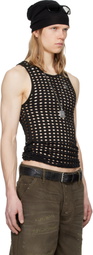 Alexander Digenova Black Laser Cut Tank top