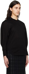 Mame Kurogouchi Black Balloon Long Sleeve T-Shirt