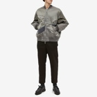Undercoverism Men's Panelled MA-1 Jacket in Khaki Grey