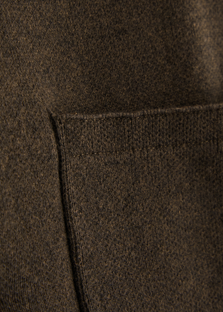 Wax London Wightman Cotton-blend Cardigan Brown