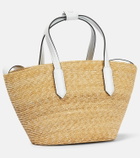 Oscar de la Renta Tulip Small raffia tote bag