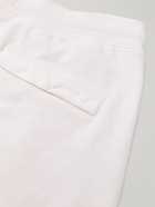 Stone Island - Straight-Leg Logo-Appliquéd Cotton-Jersey Drawstring Shorts - Pink