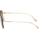 Versace Gold Aviator Sunglasses