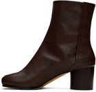 Maison Margiela Brown Tabi Ankle Boots