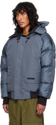 Canada Goose Blue 'Black Label' Paradigm Chilliwack Bomber Down Jacket