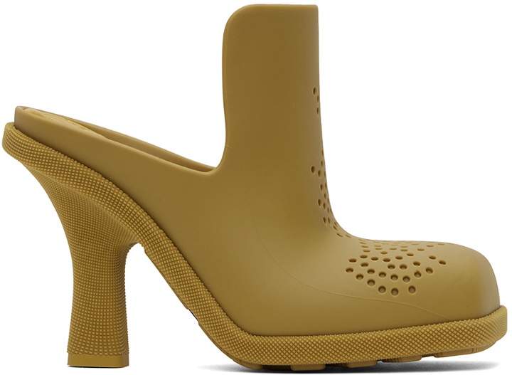 Photo: Burberry Yellow Rubber Highland Mules