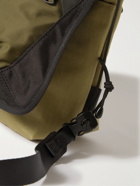 Master-Piece - Colour-Block Leather-Trimmed CORDURA Messenger Bag