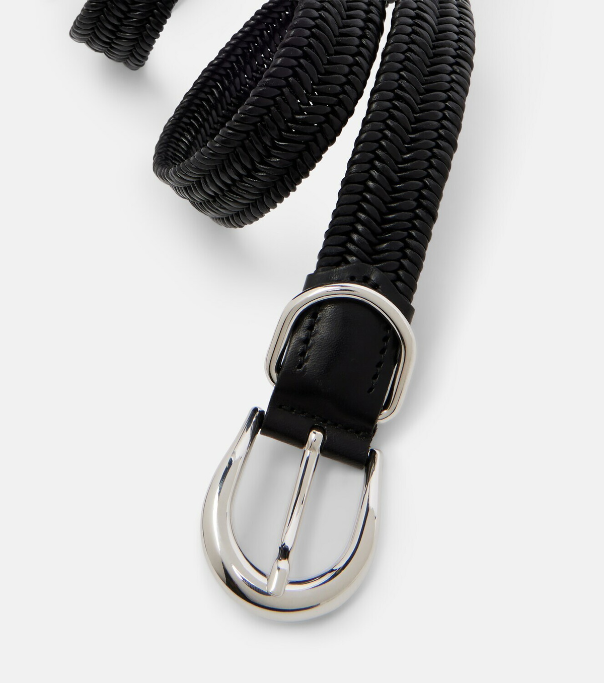 Déhanche Loom braided leather belt