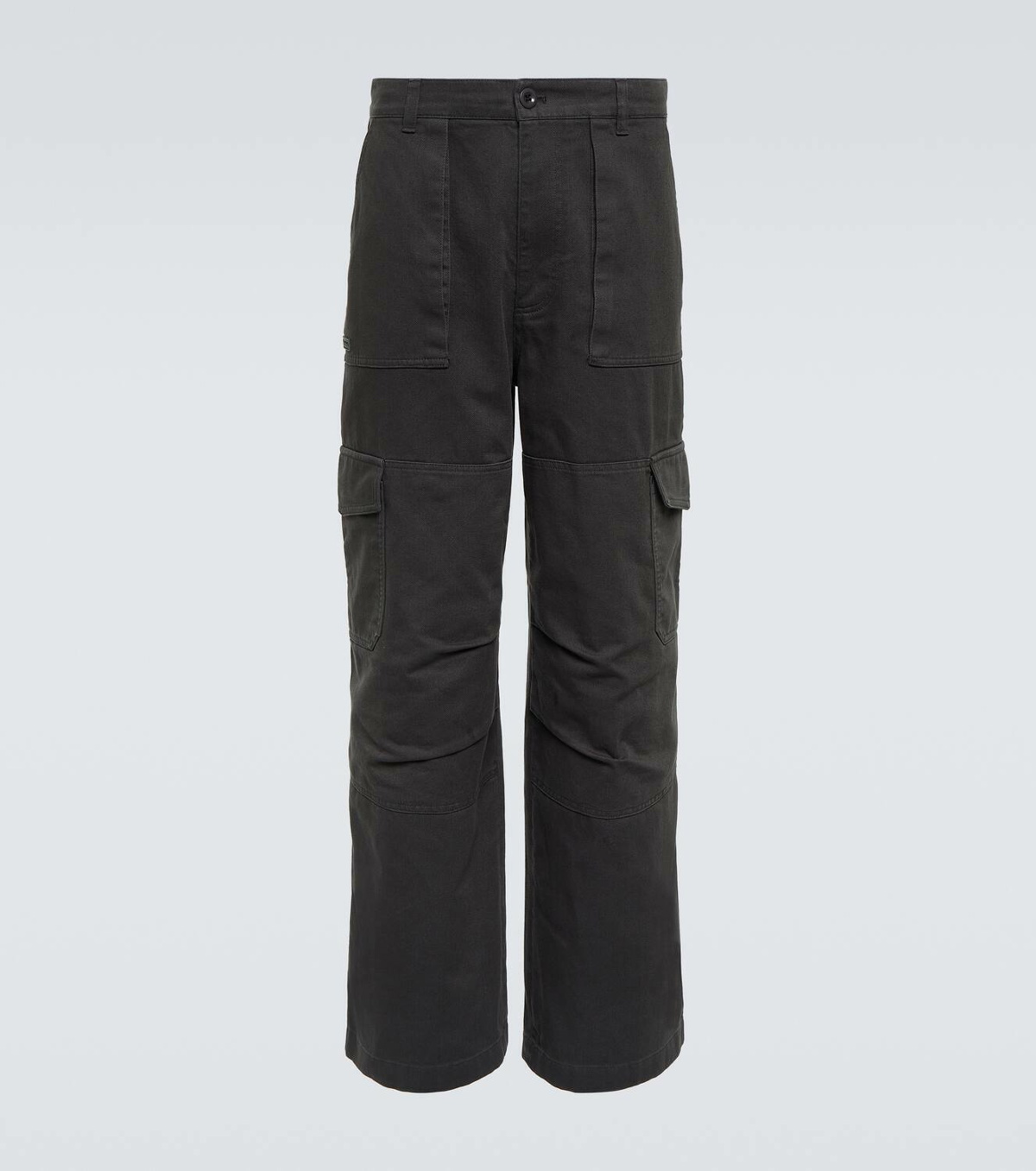 Mid Rise Twill Cargo Pants