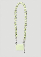 KARA Crystal Cord Chain Wallet female Green