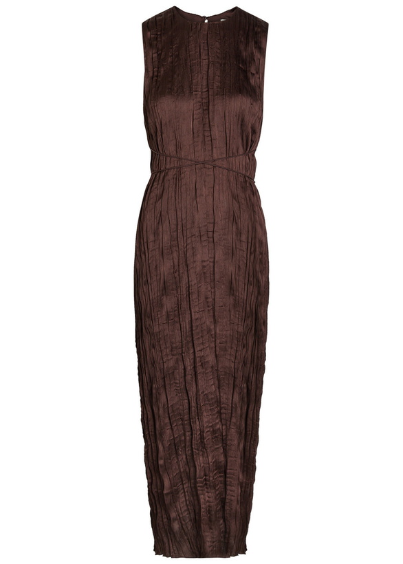 Staud Navy Dena Midi Dress Staud