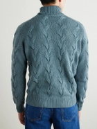 Thom Sweeney - Cable-Knit Cashmere Rollneck Sweater - Blue