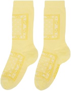 Jacquemus Yellow 'Les Chaussettes Bandana' Socks