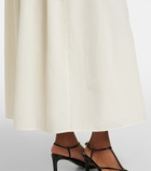 Loulou de Saison Naya gathered cotton and silk maxi skirt