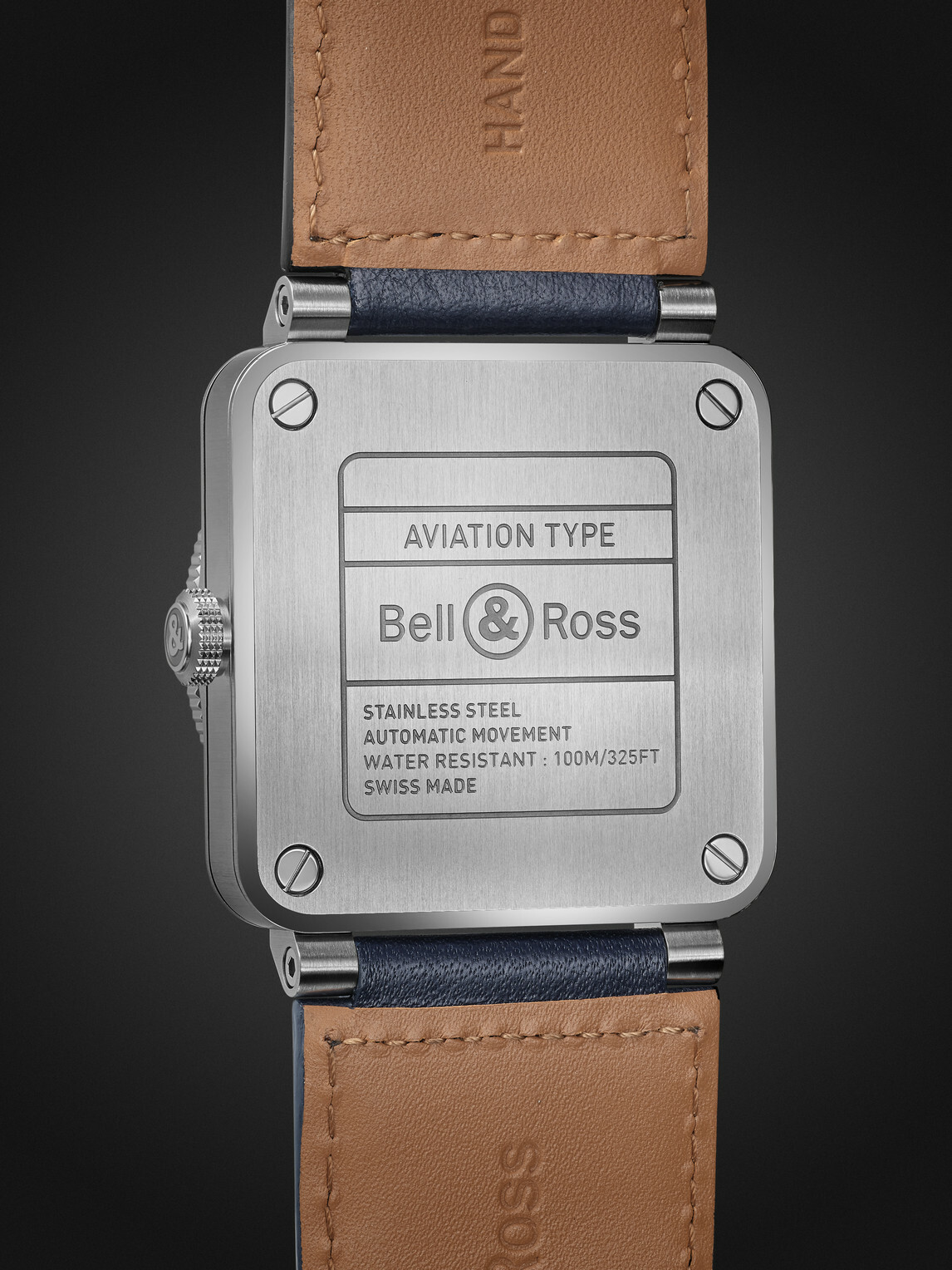 Bell & Ross - BR 03-93 GMT BLUE Automatic Stainless Steel Watch, Ref. BR0393-BLU-ST/SCA