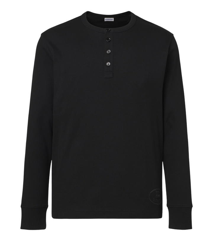 Photo: Burberry Cotton Henley shirt