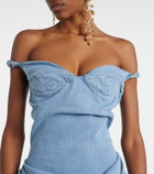 Magda Butrym Denim midi dress