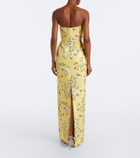 Emilia Wickstead Laelia floral bustier gown