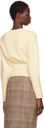 Recto Off-White Brushed Wool Sweater
