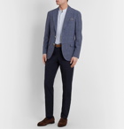 Brunello Cucinelli - Unstructured Prince of Wales Wool-Blend Suit Jacket - Blue