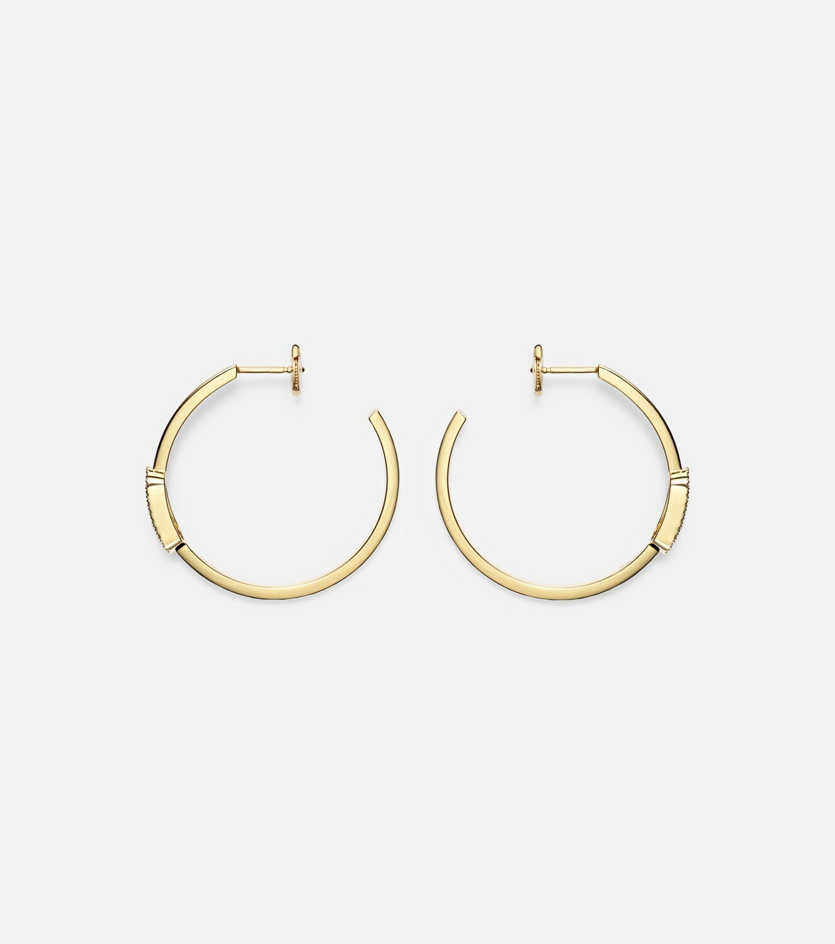 Messika Move Uno 18kt gold hoop earrings with diamonds