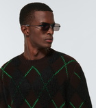 Bottega Veneta - Rectangle-frame sunglasses