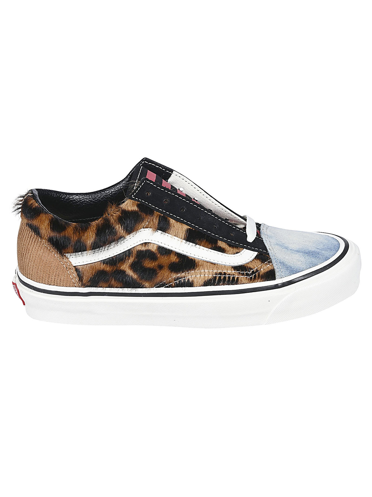 Leopard fashion print platform vans