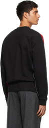 Marni Red & Black Paneled Sweatshirt