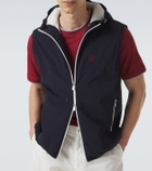Brunello Cucinelli Logo nylon hooded vest