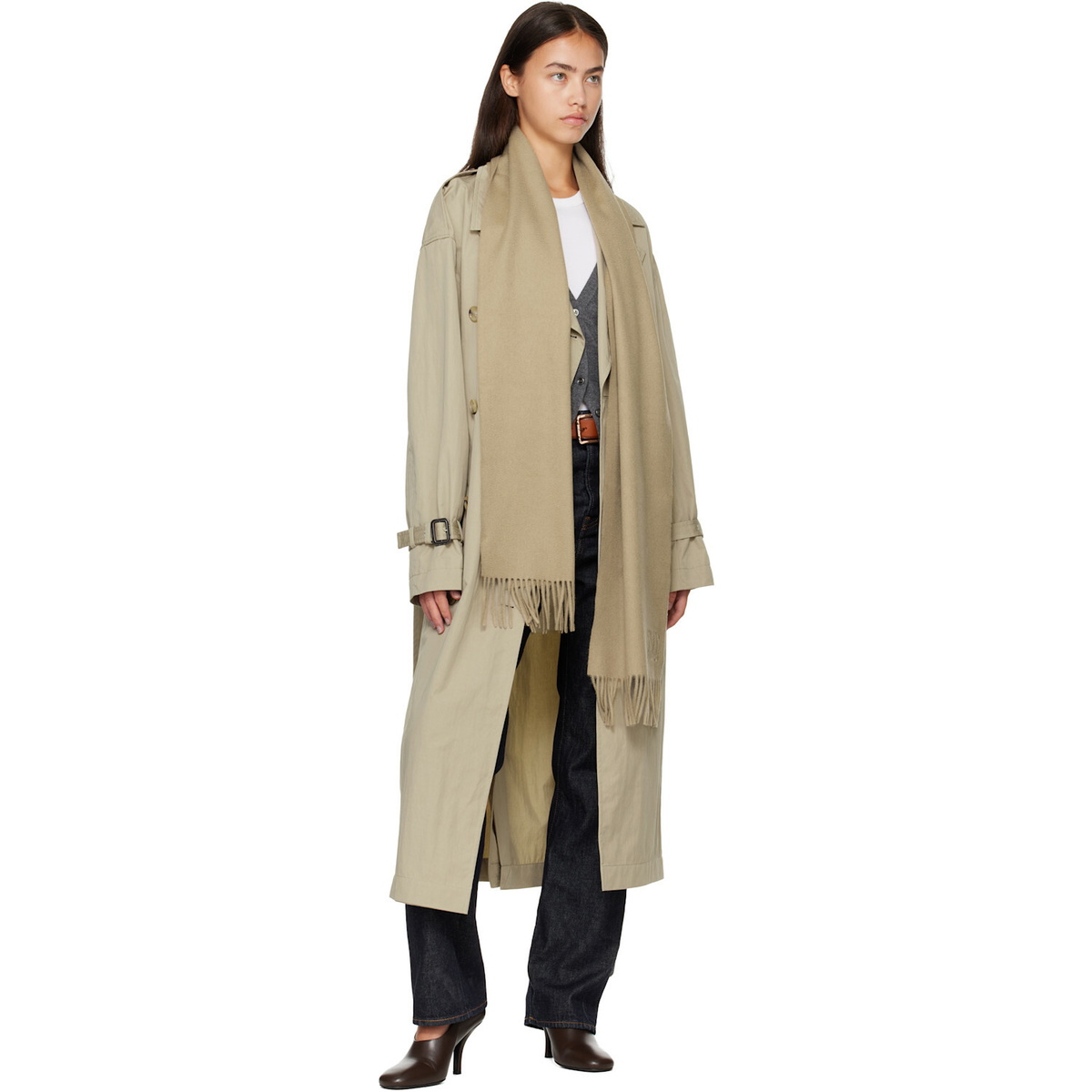 Max Mara Beige Dalia Scarf