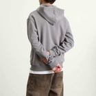 POSTAL Men's Trip Applique Zip Hoodie in Concrete