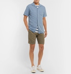 Incotex - Slim-Fit Linen and Cotton-Blend Shorts - Men - Green