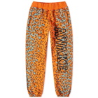 Awake NY Block Logo Sweat Pant in Printed Leopard