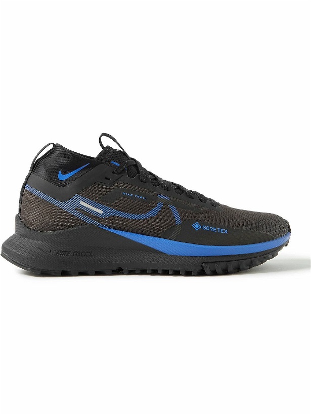 Photo: Nike Running - React Pegasus Trail 4 GORE-TEX Mesh Running Sneakers - Black
