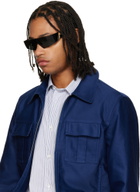 Versace Black Edge Mask Sunglasses